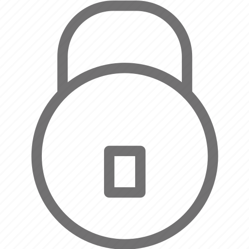 Circle, lock, privacy, security icon - Download on Iconfinder