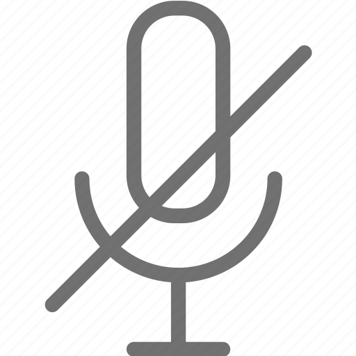 Mic, microphone, mute icon - Download on Iconfinder