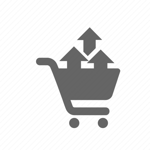 Sale, cart, shopping, basket, store, increase, arrow icon - Download on Iconfinder