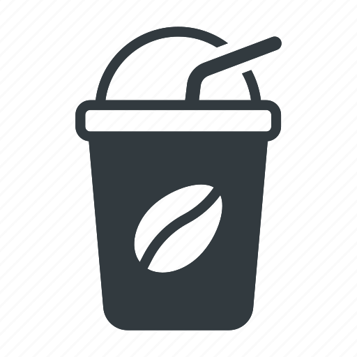 Coffee, drink, beverage, cold, cup, ice, iced icon - Download on Iconfinder