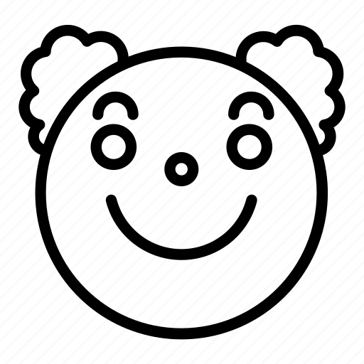 Clown, emoji, emoticon, face, portrait, smile icon - Download on Iconfinder