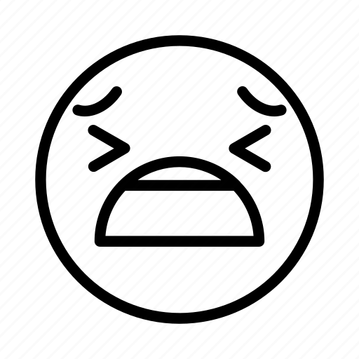 Cry, emoji, emoticon, face, portrait, sad icon - Download on Iconfinder