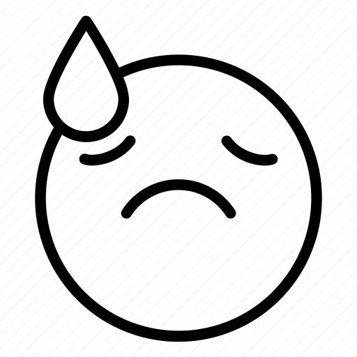 Emoji, emoticon, face, portrait, sad icon - Download on Iconfinder