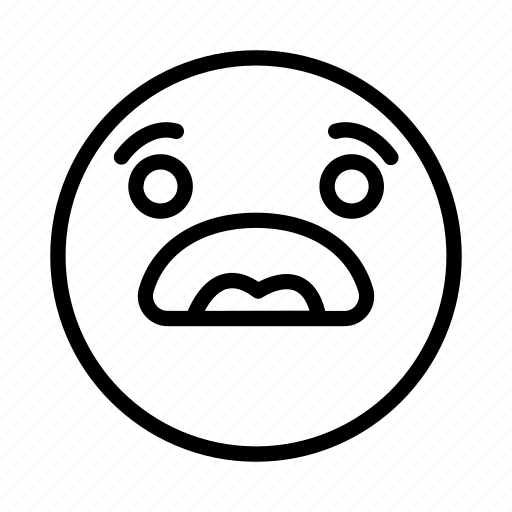 Emoji, emoticon, face, portrait, scary, yell icon - Download on Iconfinder