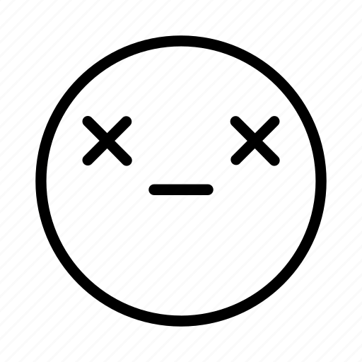 Dead, emoji, emoticon, face, portrait icon - Download on Iconfinder