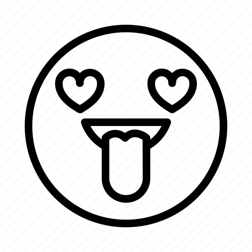 Emoji, emoticon, face, heart, portrait, smile icon - Download on Iconfinder