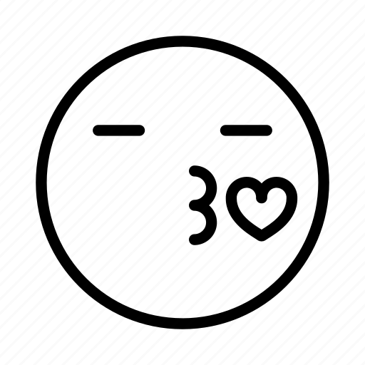 Emoji, emoticon, face, kiss, portrait icon - Download on Iconfinder
