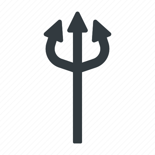 Trident, devil, fork, sharp, spear, evil, mythology icon - Download on Iconfinder