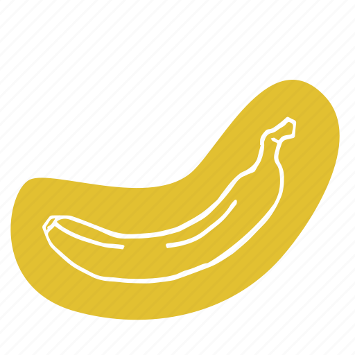 Banana, eat, flavor, food, fruit, sketch, smoothie icon - Download on Iconfinder