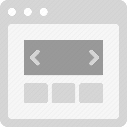 Homepage, landing page, slider, layout, webpage, website icon - Download on Iconfinder