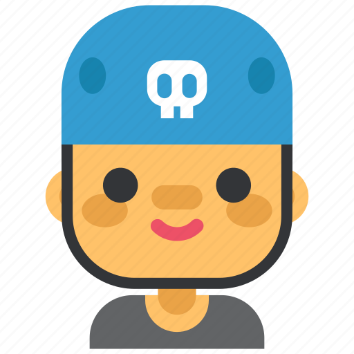 Boy, helmet, protection, rider, security, skate, sport icon - Download on Iconfinder