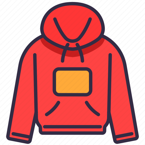 Hood, clothes, outfit, wearing, sweater, fashion icon - Download on Iconfinder