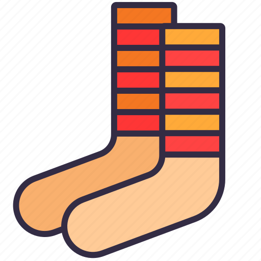 Socks, clothes, outfit, wearing, foot, winter, fashion icon - Download on Iconfinder