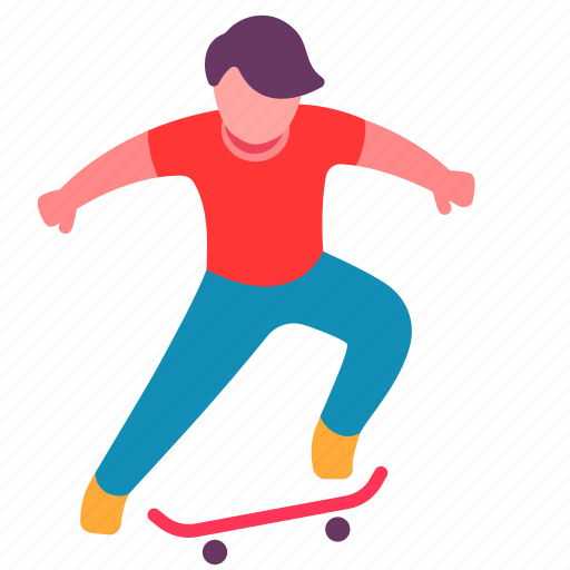 Skateboard, sport, extreme, exercise, hobby, male icon - Download on Iconfinder