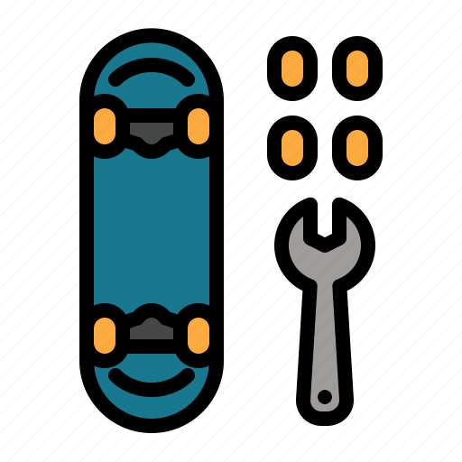 Skateboard, surfskate, repair, custom icon - Download on Iconfinder