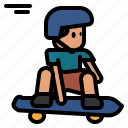 skateboarding, surfskate, skater, boy, skateboard