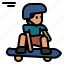 skateboarding, surfskate, skater, boy, skateboard 