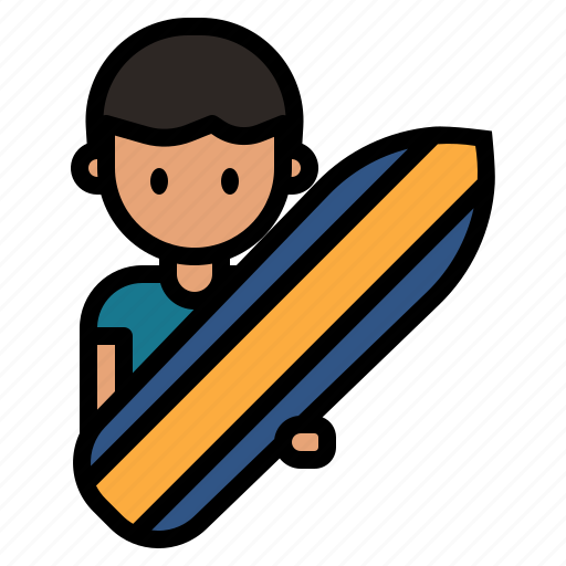 Skater, skateboard, male, skateboarding, surfskate icon - Download on Iconfinder