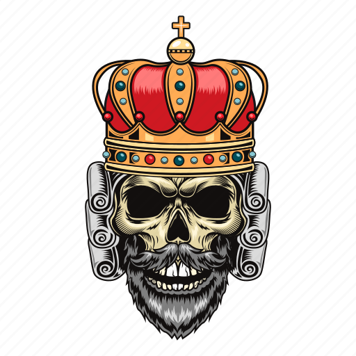 Skull, crown, head, skeleton, death, dead, king icon - Download on Iconfinder