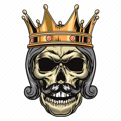 Skull, crown, head, skeleton, death, dead, king icon - Download on Iconfinder