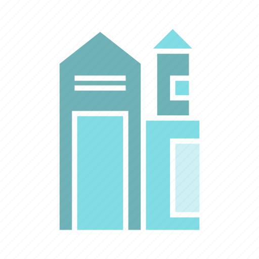 Building, city, downtown, house, real estate, skyscraper, tower icon - Download on Iconfinder