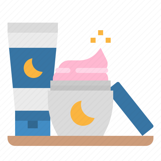Cosmetic, cream, lotion, night, skincare icon - Download on Iconfinder