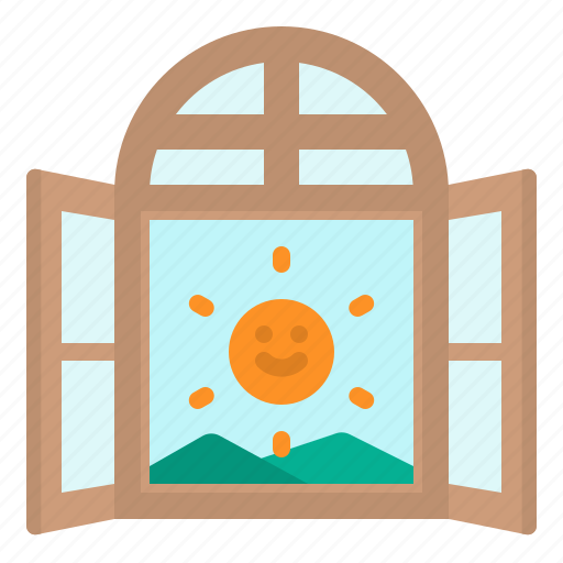 Cloud, day, morning, sunny, window icon - Download on Iconfinder