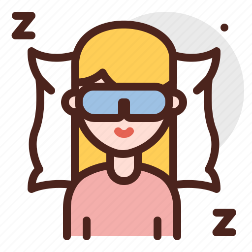 Sleep, female, relax, night icon - Download on Iconfinder