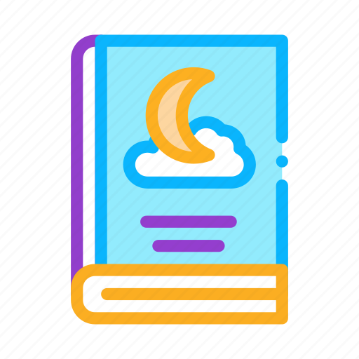 Book, cloud, moon, reading, sleep, story icon - Download on Iconfinder