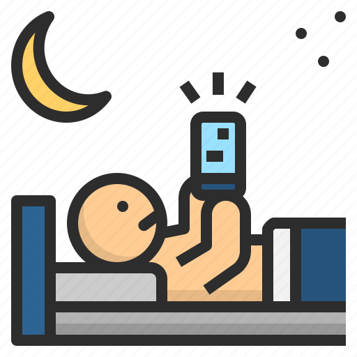 Chat, insomnia, sleepless, smartphone, technology icon - Download on Iconfinder