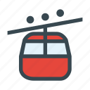 cableway, funicular, ropeway, transport