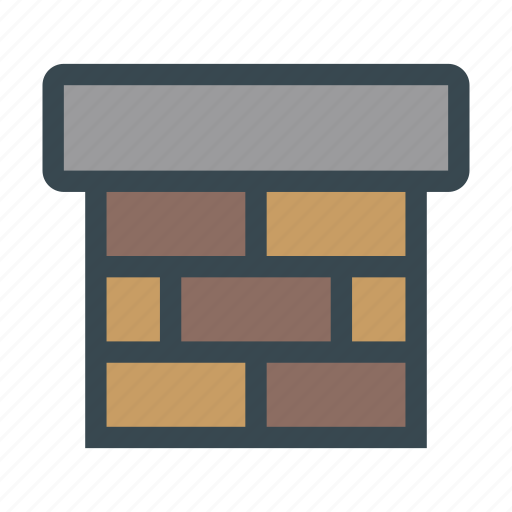 Bricks, chimney, fire, house, warm icon - Download on Iconfinder