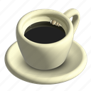 espreso, small white cup, black coffee, coffee break 