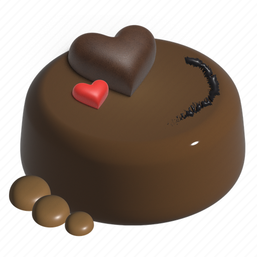 Chocolate, mousse, the chocolate mousse, pudding, cream, dessert 3D illustration - Download on Iconfinder