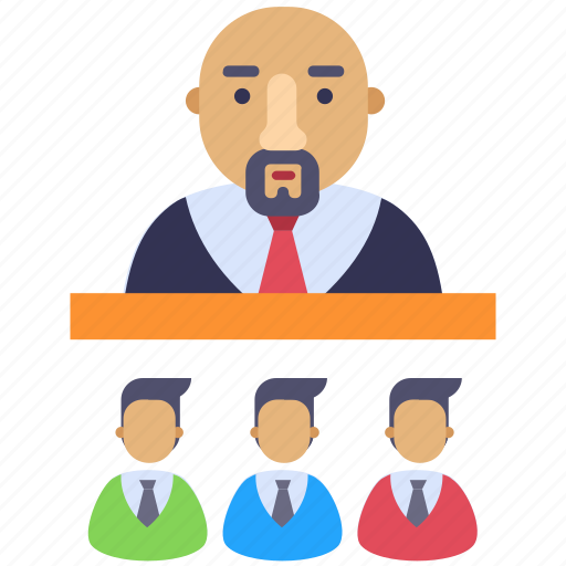 Lecture, education, learning, presentation, people, students, teacher icon - Download on Iconfinder