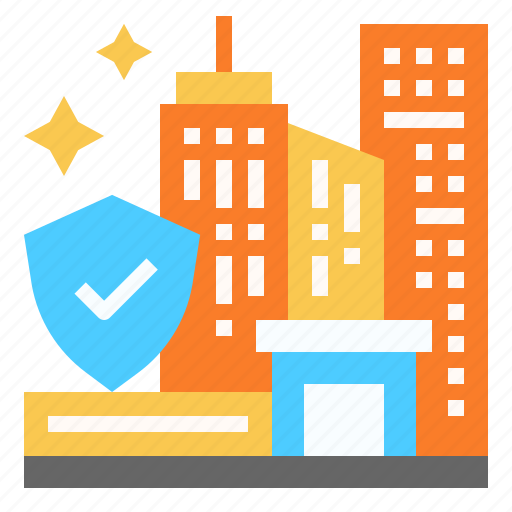 Building, city, insurance, protection, public, safety, smart icon - Download on Iconfinder