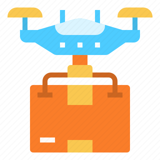 Box, delivery, drone, fly, shipping, transport icon - Download on Iconfinder