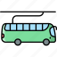 electric, bus, vehicle, public transport 
