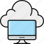 cloud, computing, storage, monitor 