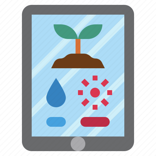Tablet, nature, ecology, technology, drop icon - Download on Iconfinder