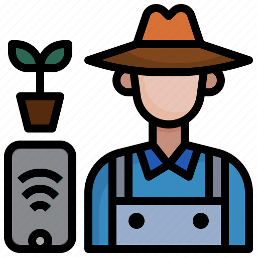 Farmer, agriculture, people, farming, technology icon - Download on Iconfinder