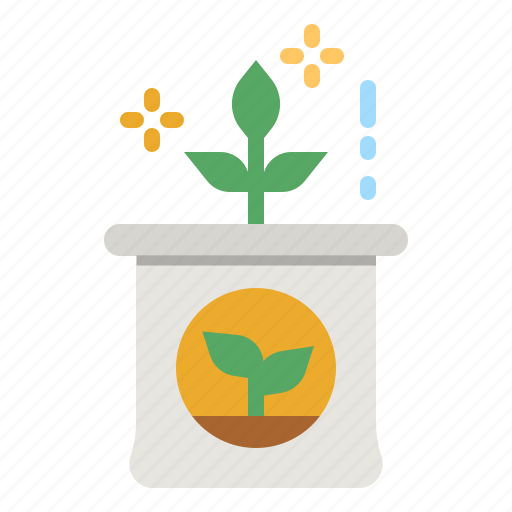 Plant, sac, grown, fertilizer, gardening icon - Download on Iconfinder