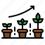 plant, pot, wifi, growth, gardening 