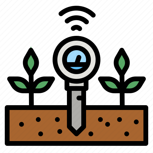 Plant, sensor, agriculture, agricultural, smart icon - Download on Iconfinder