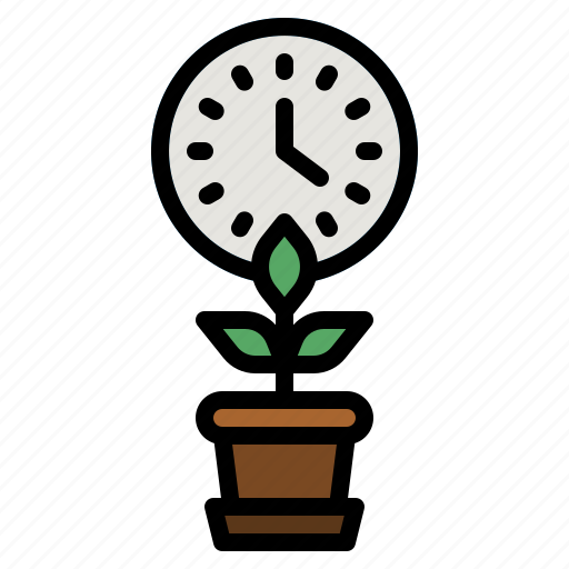 Plant, time, wifi, growth, gardening icon - Download on Iconfinder