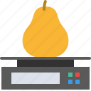 agriculture, pear, scale, weigh, weight, food, industry, fruit, organic