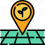 pin, agriculture, location, nature, land, map, organic, ecology, smart farm 