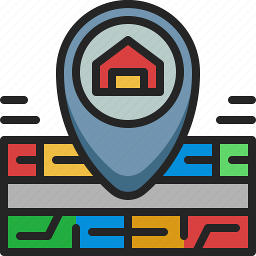 Location, pin, map, house, point, place, gps icon - Download on Iconfinder