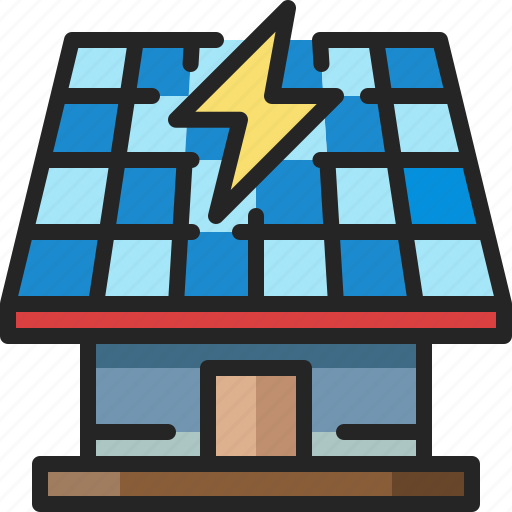 Solar, panel, electricity, eco, energy, roof, sun icon - Download on Iconfinder