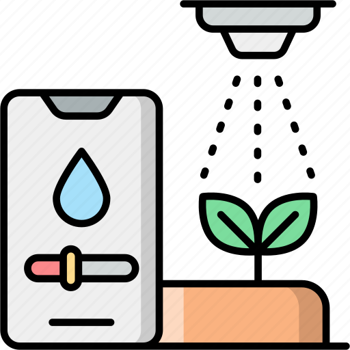 Smart, irrigation, watering, sprinkling icon - Download on Iconfinder